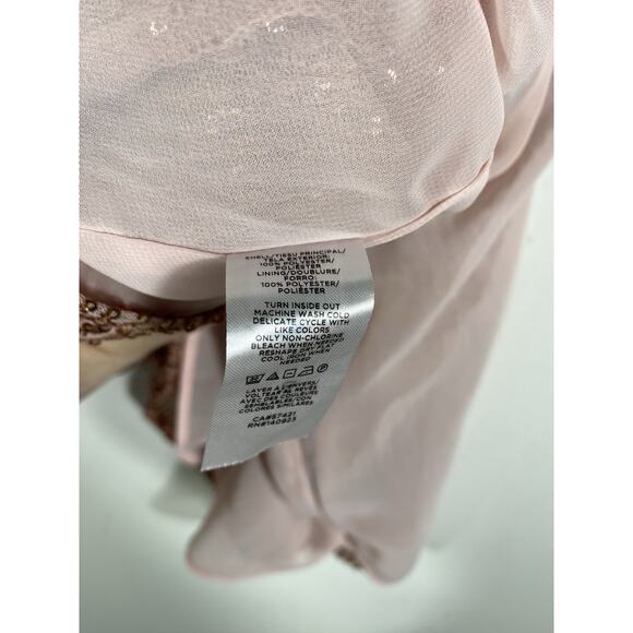 Loft Tank Top Size Medium NEW Pink Sequin Party Showgirl Core Glam Holiday - Picture 10 of 12